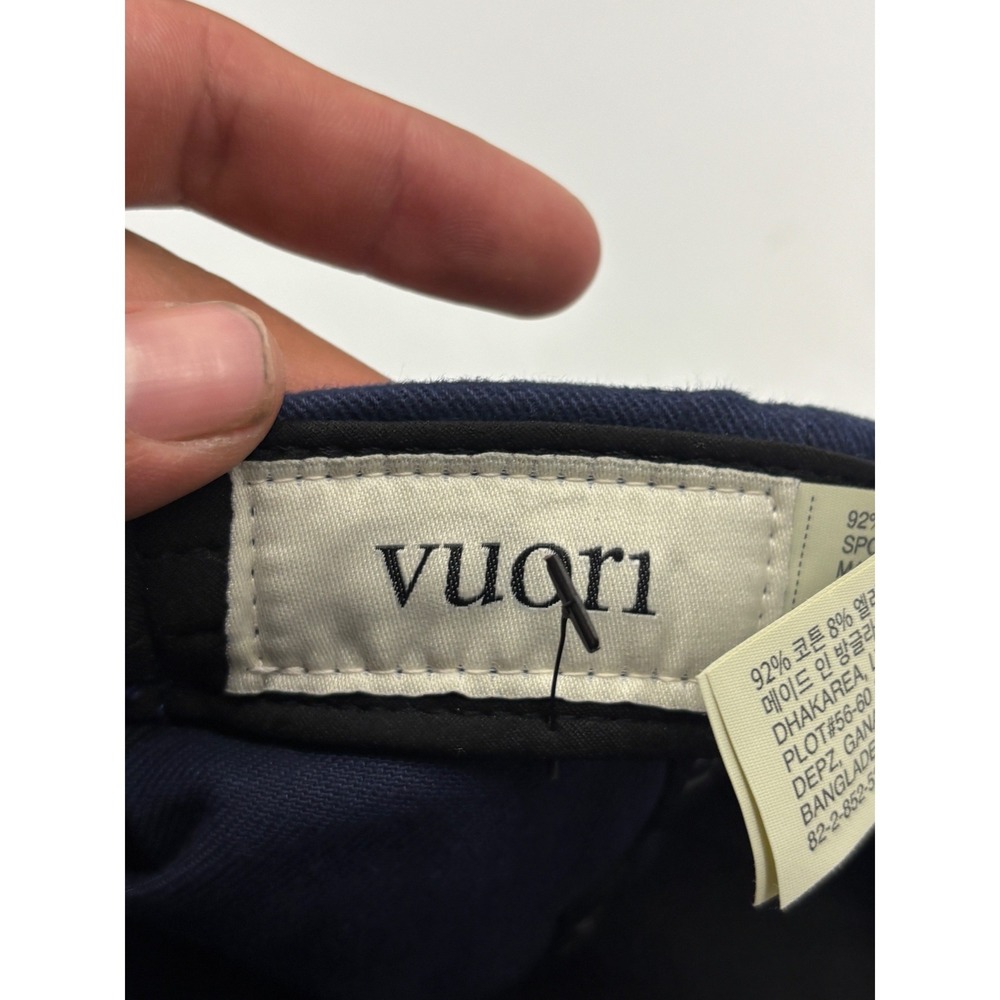 Vuori Navy Blue Embroidered V Logo Performance Dad Hat Cap V8014 Mens - Picture 4 of 6
